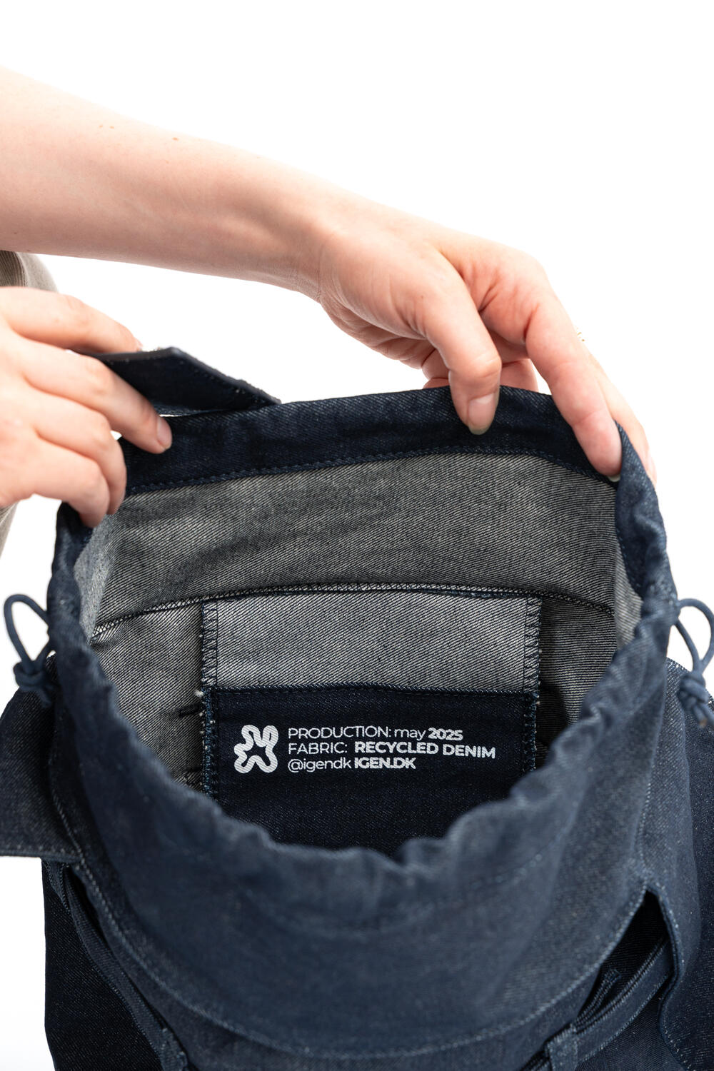 DENIM crossbody taske - blå